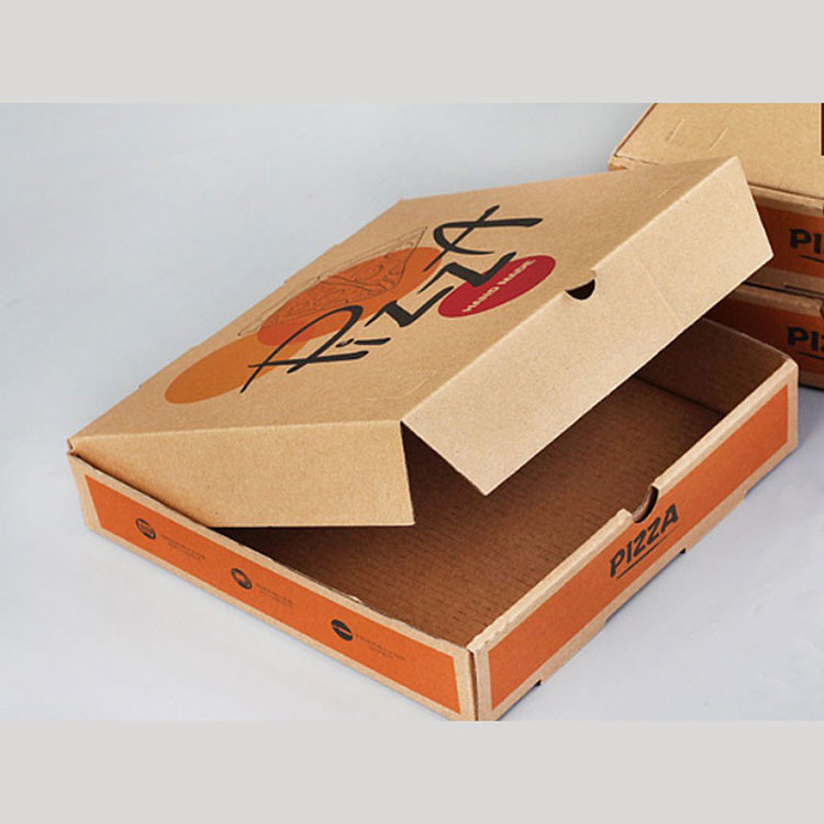 Caixa de pizza de papel Kraft de 10 polegadas