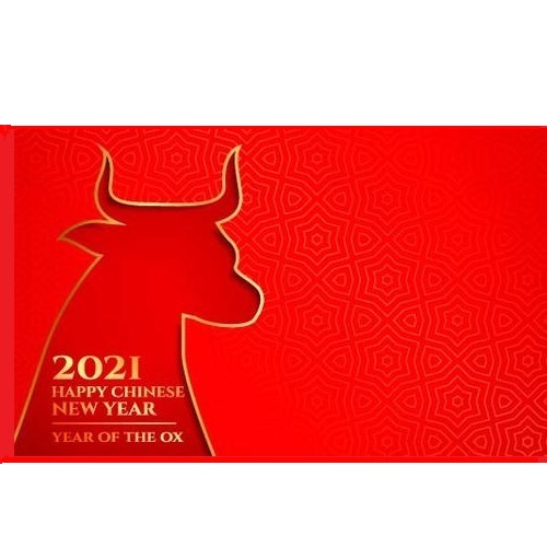 Aviso de feriado do Ano Novo Chinês de 2021