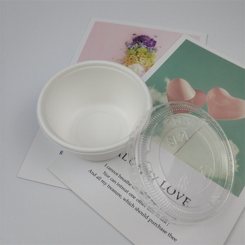 Copo descartável biodegradável da porção do bagaço de cana-de-açúcar 2oz