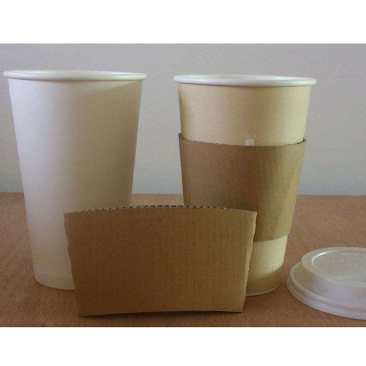 Mangas descartáveis ​​para copos de café de papel