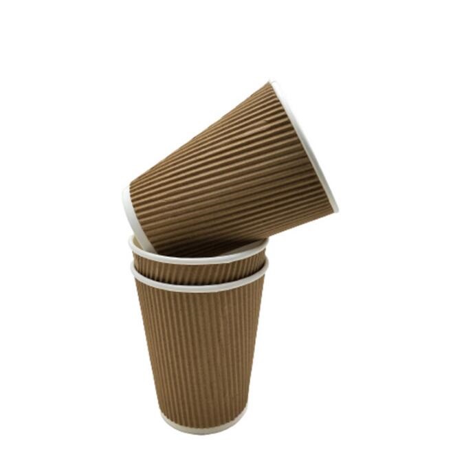 Material de qualidade alimentar remove o copo de papel ondulado do café